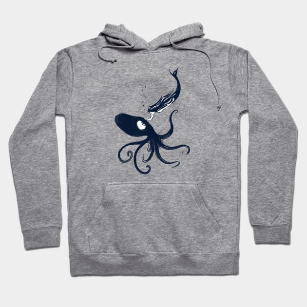 Octopus and Mermaid Hoodie by Jason's Doodles